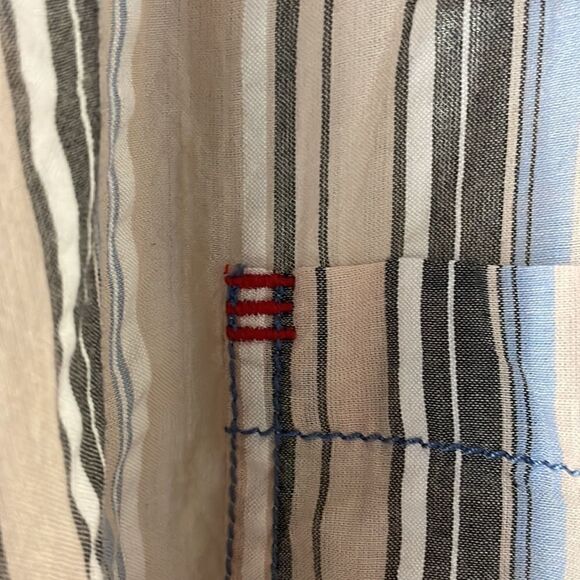 BDG Urban Outfitters Bell Button-Down Shirt  Striped Oversized Long Sleeve (XS) - Picture 16 of 16